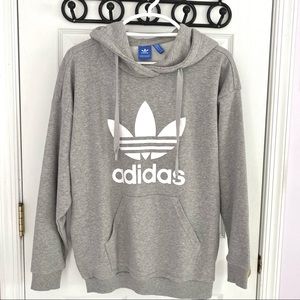 Adidas Trefoil Heather Grey Hoodie